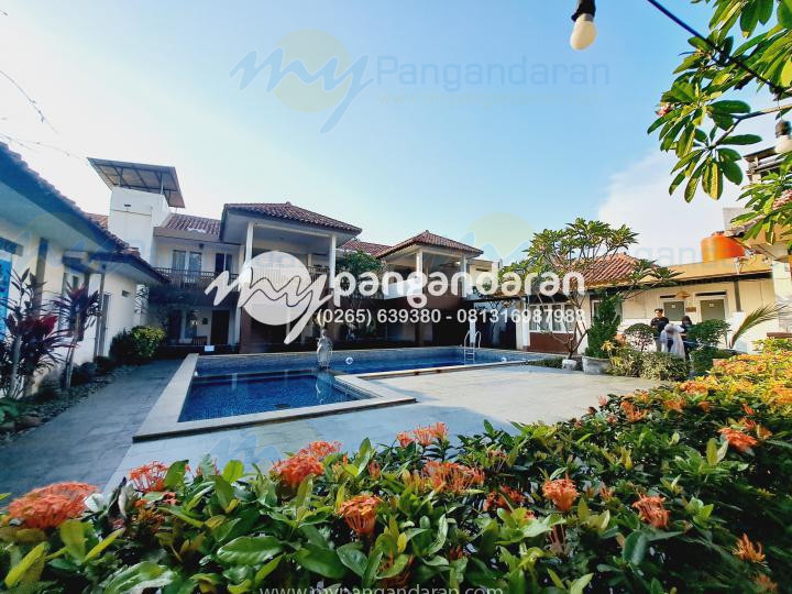  Tampilan Depan dan Pool Bulak Laut & Resort Pangandaran